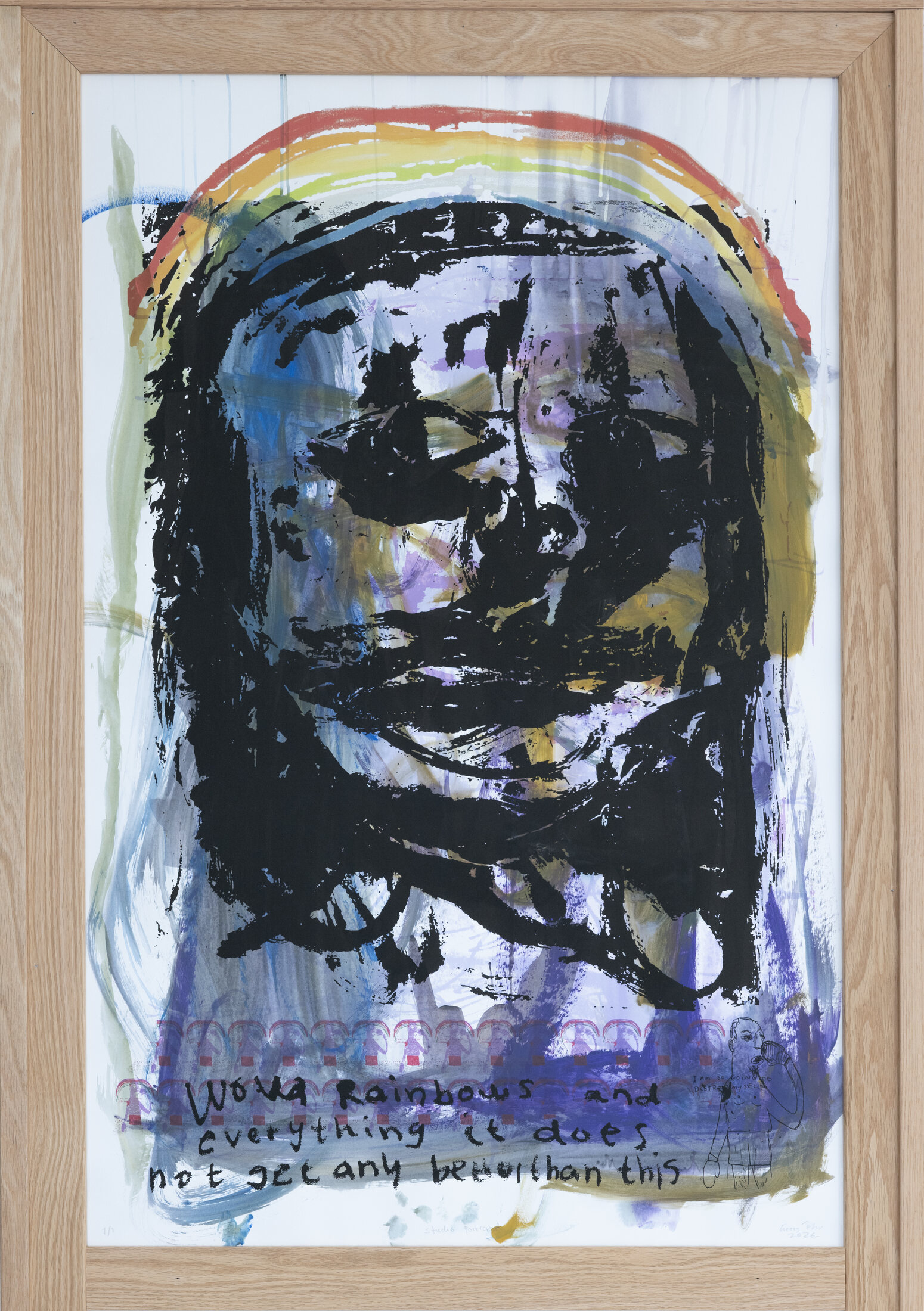 Image from Georg Óskar's exhibition I Am More Tired Than My Cat — studio portrait